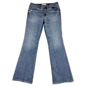 DAZE Jeans Women 30 (32x32) Bootcut Blue Light Wash Mid Rise Cowgirl Denim